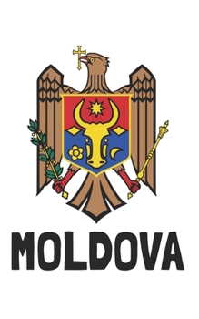 Moldova: Handy journal notebook diary with blank lined paper to write in (Europe)