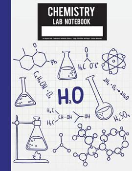 Paperback Chemistry Lab Notebook: 1/4 Square inch - Laboratory Notebook Science - Large Print With 108 Pages - School Notebook: Student Lab Notebook [Large Print] Book
