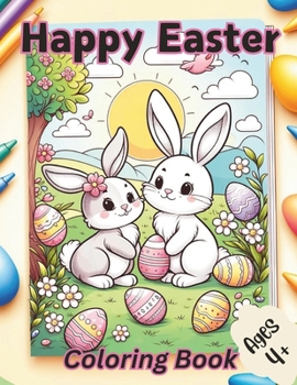Happy Easter Coloring book for kids: Easter Animals Coloring book