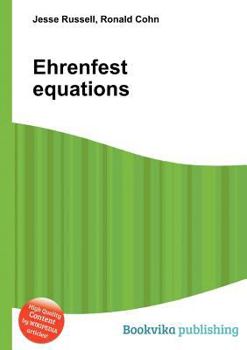 Paperback Ehrenfest Equations Book