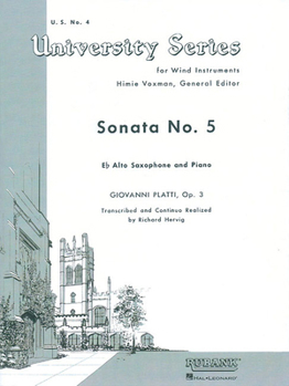 Paperback Sonata No. 5: Alto Saxophone Solo with Piano - Grade 4 Book