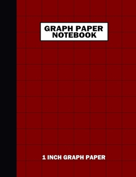 Paperback Graph Paper Notebook. 1 Inch Graph Paper: Grid Notebook/Grid Paper Journal 8.5x11 in. Brown Book