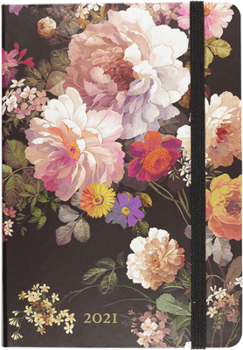Midnight Floral Weekly Planner 2021 Calendar