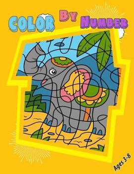 Paperback Color By Number: For Kids Animals Boy Girls Color By Number Toddlers Activities Book