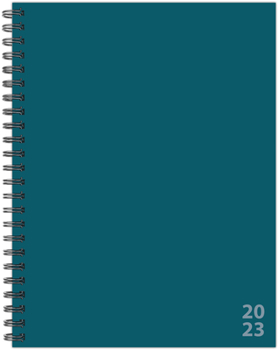 Spiral-bound Blue 6.5 X 8.5 Softcover Weekly Planner Book