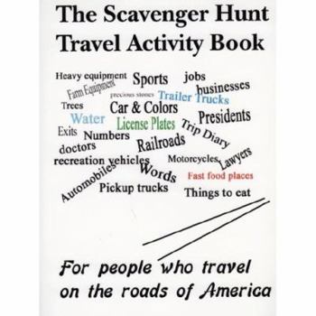 Paperback The Scavenger Hunt Travel Activity Book