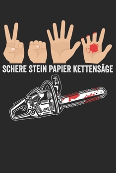 Paperback Schere Stein Papier Kettens?ge: Notizbuch/Tagebuch/Organizer/120 Karierte Seiten/ 6x9 Zoll [German] Book