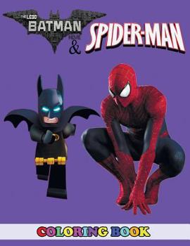 Batman and Spiderman Coloring Book : 2 in 1 Coloring Book for Kids and Adults, Activity Book, Great Starter Book for Children with Fun, Easy, and Relaxing Coloring Pages