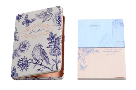Card Book Jane Austen Sticky Note Tin Set Book