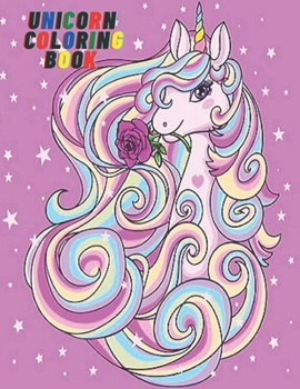 Paperback Unicorn Coloring Book: For Kids Ages 4-8 Years, 8.5 X 11 inches, 80 Individual Design. Book