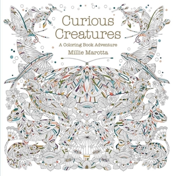 Paperback Curious Creatures: A Coloring Book Adventure Book