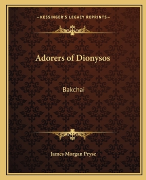 Paperback Adorers of Dionysos: Bakchai Book