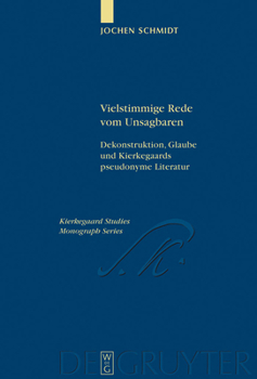 Hardcover Vielstimmige Rede vom Unsagbaren [German] Book