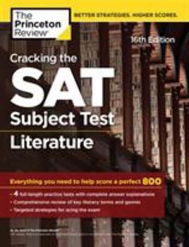 Paperback Cracking the SAT Subject Test in Literature, 16th Edition: Everything You Need to Help Score a Perfect 800 Book