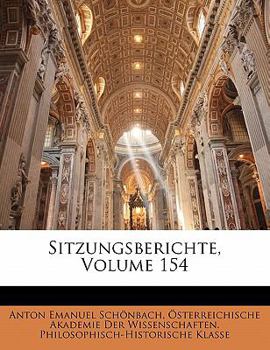 Paperback Sitzungsberichte, Volume 154 [German] Book