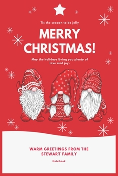 Merry Christmas Composition Notebook: 3 Nordic Airlab Christmas Gnome Swedish Tomte Cute Elves Journal/Notebook Blank Lined Ruled 6x9 110 Pages Matte Cover  &  Minimalist