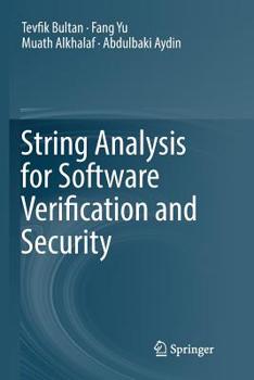 Paperback String Analysis for Software Verification and Security Book