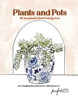 Paperback Plants and Pots Coloring Book