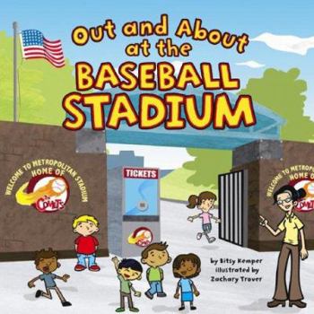 Hardcover Out and about at the Baseball Stadium Book