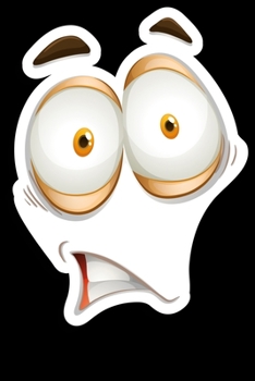 Smiley Emoticon: Notizbuch DIN A5 Blanko 120 Seiten Gesicht Lustige Mimik Comic Smilie Emotion Ei Spiegelei Blick Laune Ausdruck Geschenkidee & ... Planer Tagebuch Notizheft Notizblock