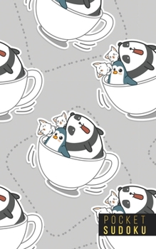 Pocket Sudoku: 158 Sudoku Puzzles | Pocket Sudoku Puzzle Books | Large Print Sudoku Puzzle Books For Adults | Sudoku For Seniors | Sudoku Puzzle Books Easy to Normal | Fun Gift | Penguins