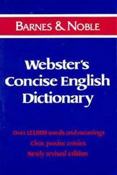 Paperback Webster's Concise English Dictionary Book