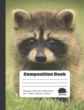 Paperback Cute Raccoon Baby - Composition Book