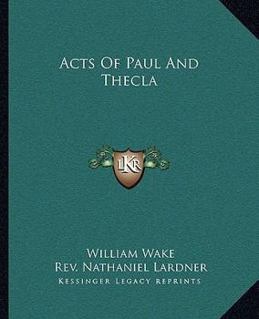 Paperback Acts Of Paul And Thecla Book