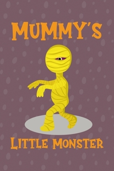 Mummy's Little Monster: Notebook Journal Composition Blank Lined Diary Notepad 120 Pages Paperback Purple Bubble Monster C