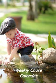 Paperback Weekly Chore Calendar: Kids Responsibility Tracker Book