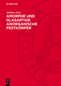 Hardcover Amorphe Und Glasartige Anorganische Festkörper [German] Book