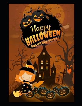 Paperback The happy halloween coloring book
