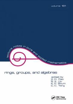 Hardcover Rings, Groups, and Algebras Book