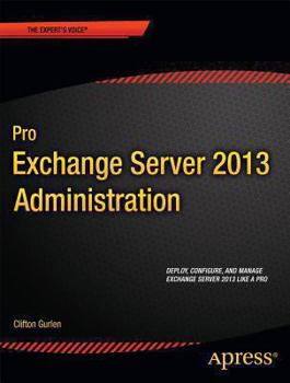Paperback Pro Exchange Server 2013 Administration Book
