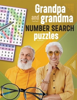 Paperback Grandpa and Grandma Number Search Puzzles Book