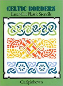 Paperback Celtic Borders Laser-Cut Plastic Stencils Book
