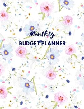 Paperback Monthly Budget Planner: Expense Finance Budgeting by a Year Monthly Bill Budgeting Planner And Organizer Saving Goal for Control Your Finances Book