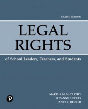 Hardcover Legal Rights of School Leaders, Teachers, and Students Book