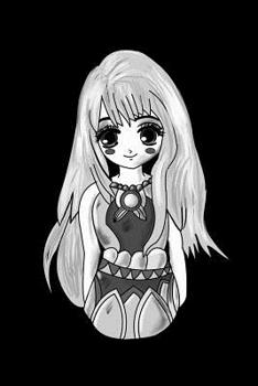 Paperback Cute Black And White Anime Girl: Notebook Book