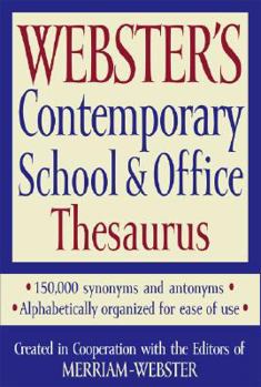 Paperback Webster's Contemporary School & Office Thesaurus Book