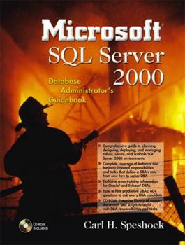 Paperback Microsoft SQL Server 2000 Database Administrator's Guidebook Book