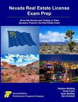 Paperback Nevada Real Estate License Exam Prep: All-in-One Review and Testing to Pass Nevada's Pearson Vue Real Estate Exam Book