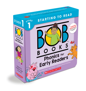 Paperback Bob Books - Phonics for Early Readers Box Set of 12 Paperbacks Decodable Phonics Books, Ages 4 and Up, Kindergarten (Stage 1: Starting to Read) Book