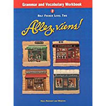 Paperback Holt Allez, Viens!: Grammar and Vocabulary Workbook Level 2 Book