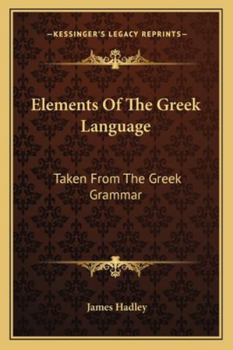Elements of the Greek Language