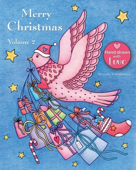 Paperback Merry Christmas - Volume 2: a beautiful Christmas Adult Coloring Book for Relaxation Book