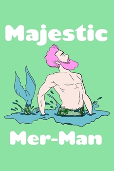 Paperback Majestic Mer Man: Comic Book Notebook Paper Book