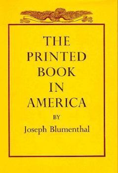 Paperback The Printed Book in America Book