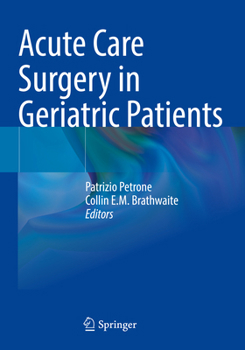 Paperback Acute Care Surgery in Geriatric Patients Book