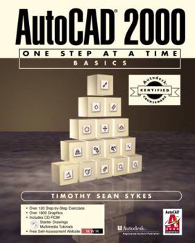 Paperback Acc Version-AutoCAD(R) 2000: One Step at a Time-Basics [With CDROM] Book